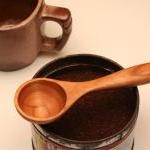 Wooden Coffee Scoop And Me..